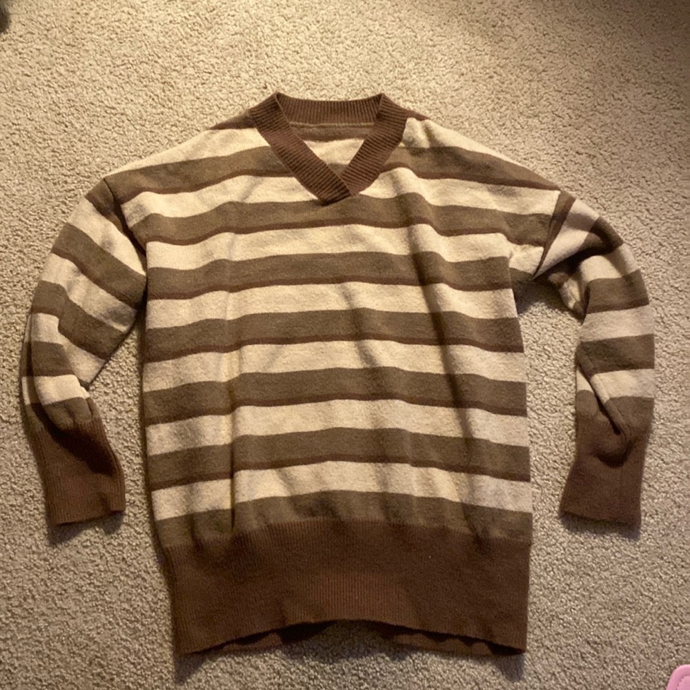 Striped crewneck